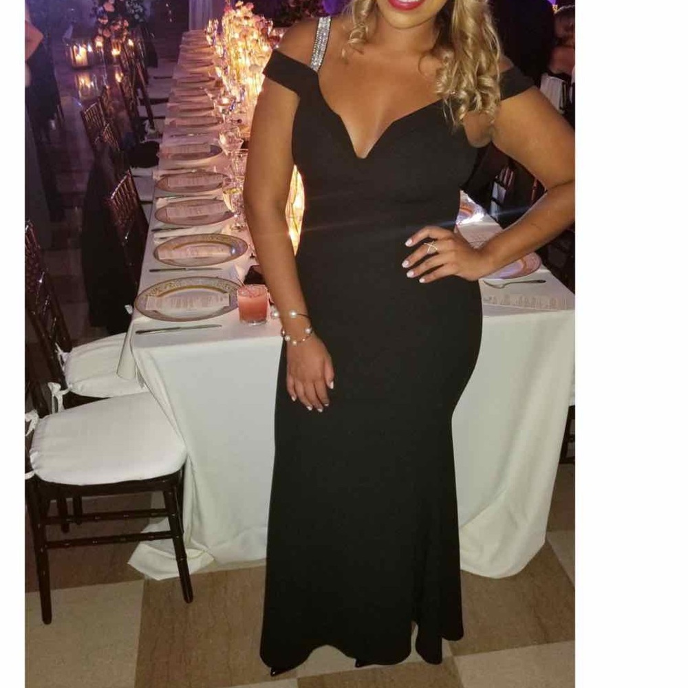 Fashion Nova So Gorgeous Rhinestone Dress size L